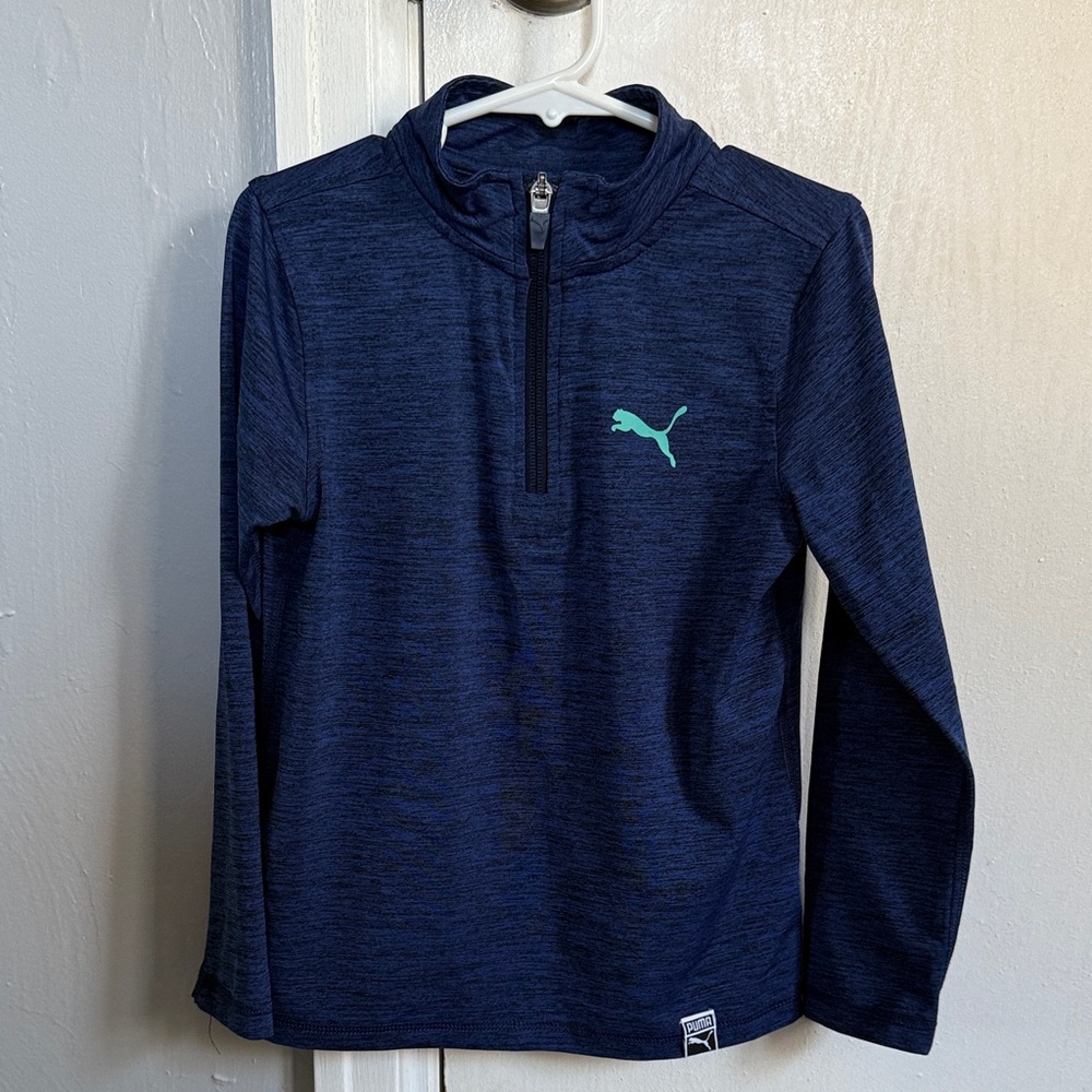 Puma Dark Blue Quarter-Zip Top